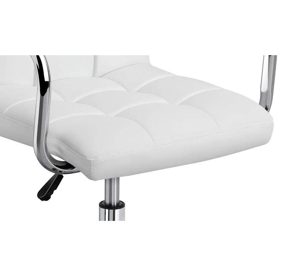 Amazon.com: Yaheetech White Desk Chairs with Wheels/Armrests